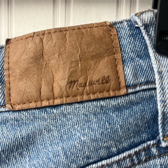 Madewell Blue Straight Leg Jeans High-Rise - Picture 7 of 7